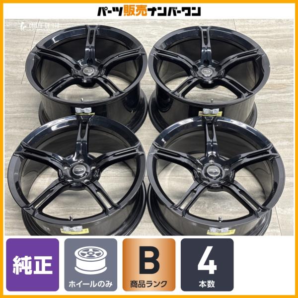 【鍛造 正規品】マクラーレン 650S 純正 19in 8.5J +40 20in 11J +40 PCD112 4本 空気圧センサー付属 ブラック塗装 McL