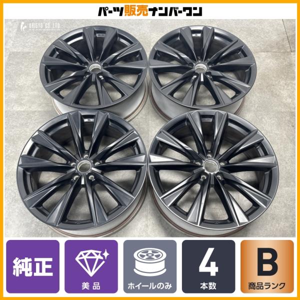 【美品】レクサス RX500h Fスポーツ パフォーマンス 純正 21in 8J +40 PCD114.3 4本セット 球面座ボルト仕様 NX クラウンスポーツ