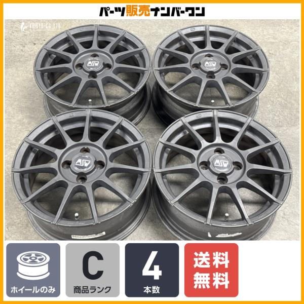 【特価品】OZレーシング MSW 85-II 15in 6J +38 PCD98 フィアット FIAT 500 パンダ スタッドレス用に アルミホイール4本セッ