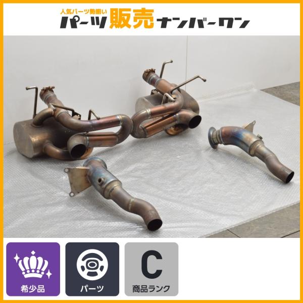 【希少】POWERCRAFT パワークラフト エキゾーストマフラー レーシングストレートキャタライザー付 フェラーリ 458スペチアーレ用  Ferrari