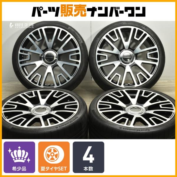 【鍛造】マンソリー MANSORY V6/1 22in 10J +43 PCD112-120 ハブ径57.1ｍｍ コンチネンタル 295/30R22 スペーサー