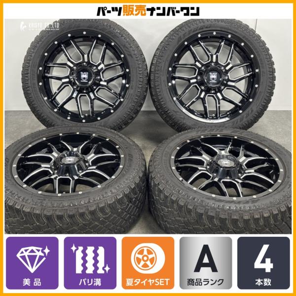 【バリ溝 美品】ブラックマンバ BLACK MAMBA BM7 20in 9J+35 PCD114.3 ATTURO 265/50R20 フォード エクスプロー
