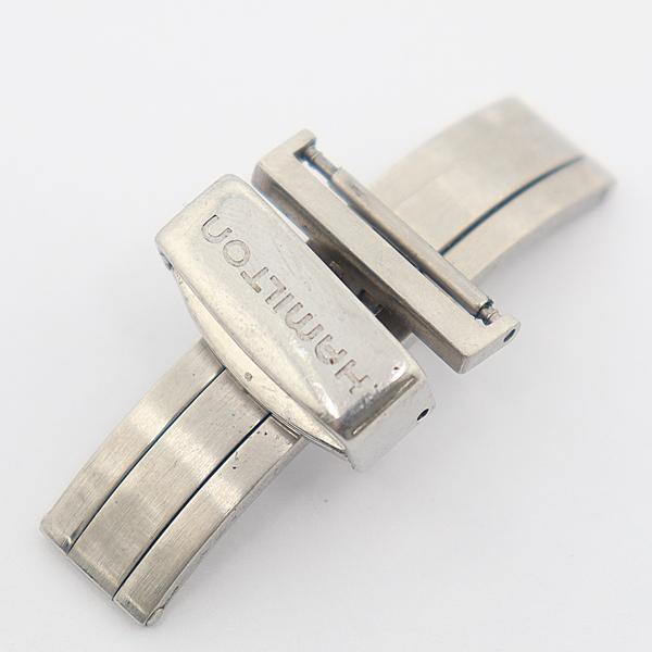 ハミルトン 純正尾錠 Dバックル シルバーカラー 17mm用 メンズ腕時計用