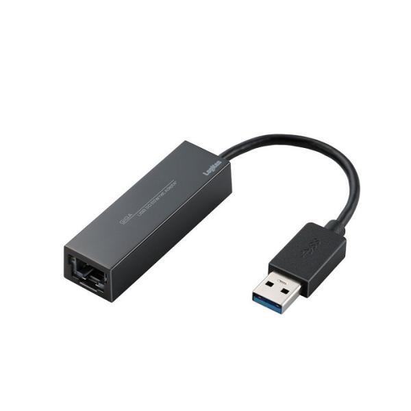 [中古品]ロジテック 有線LANアダプター Nintendo Switch 動作確認済 USB 3.0 ギガビット対応 LAN-GTJU3