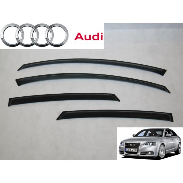 アウディ A6 セダン 4F系 C6 サイド ドア バイザー FSI TFSI Sライン S6 RS6
