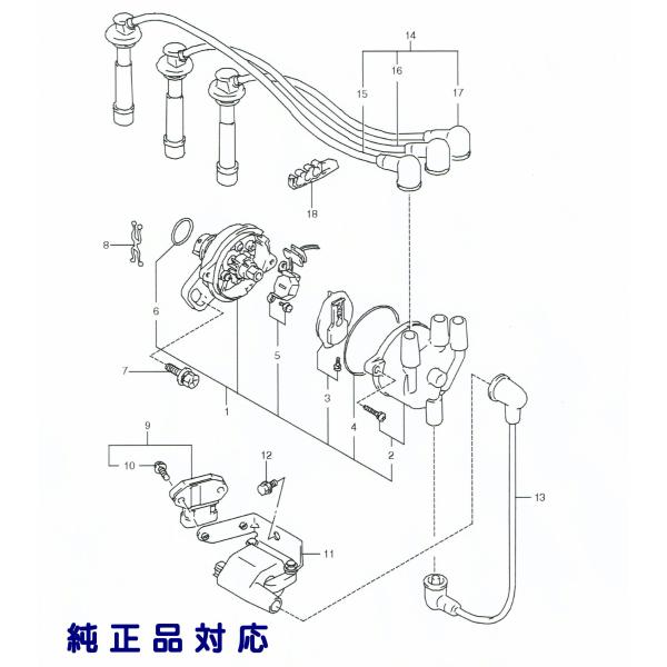 ジムニー 純正品 イグニッションコイル ジムニー（JA22） : パーツ