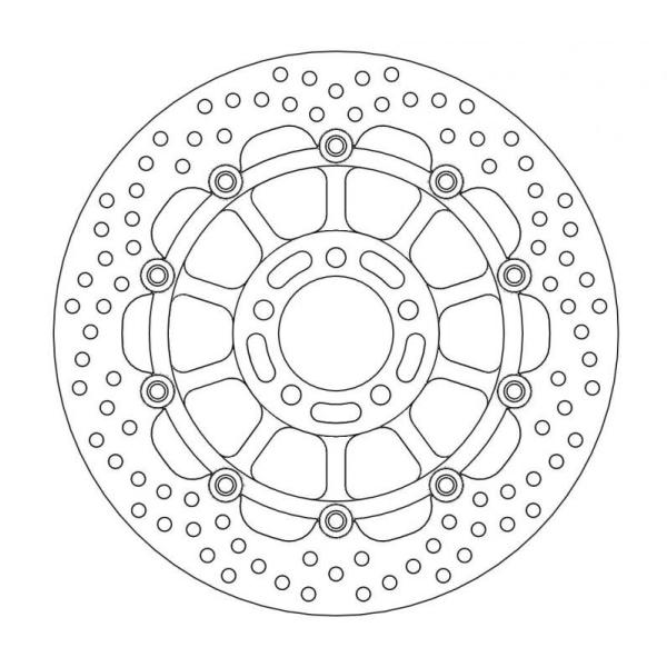 モトマスター ZX-12R/GPZ1100/ZR-7他 フロントディスク ヘイロー