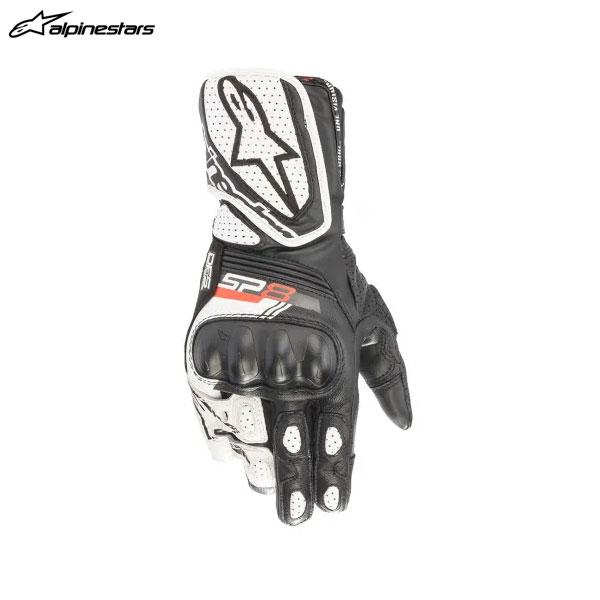 alpinestars アルパインスターズ レディース STELLA SP-8 V3 LEATHER グローブ  12 BLACK WHITE[XLサイズ]  ALP8059175358760