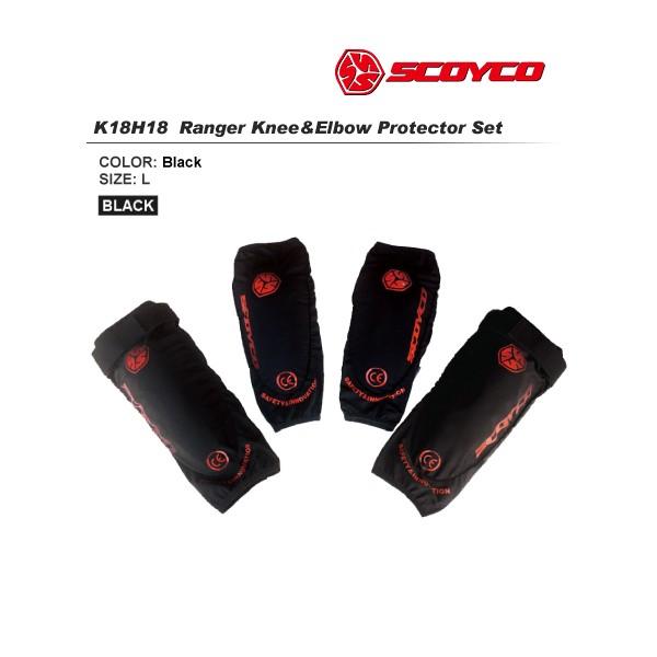 SCOYCO(XRCR) K18H18 Ranger j[G{[veN^[Zbg[ubN/LTCY]   K18H18-BK-L