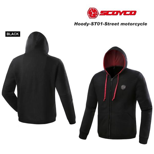 SCOYCO(�X�R�C�R) ST01 ���C�f�B���O�p�[�J�[[�u���b�N/L�T�C�Y]  ST01-BK-L