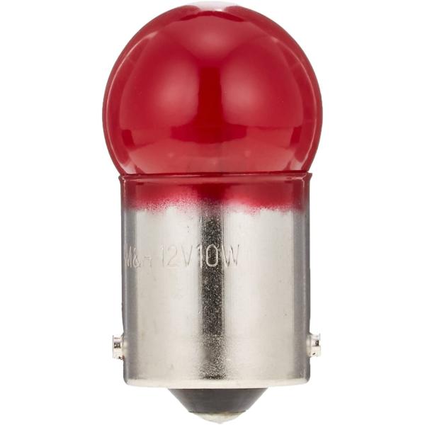 【8月18日出荷】M&Hマツシマ 電球 12V10W (レッド) G18 BA15S 1個入  1P5108RE