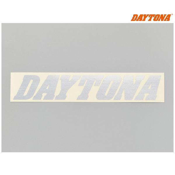 【8月19日出荷】デイトナ DAYTONA カットステッカー 抜き文字 ヘアラインシルバー  21228