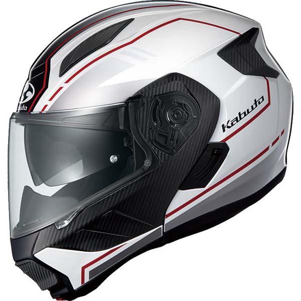 5月9日出荷】OGK Kabuto RYUKI BEAM ホワイトレッド L(59-60
