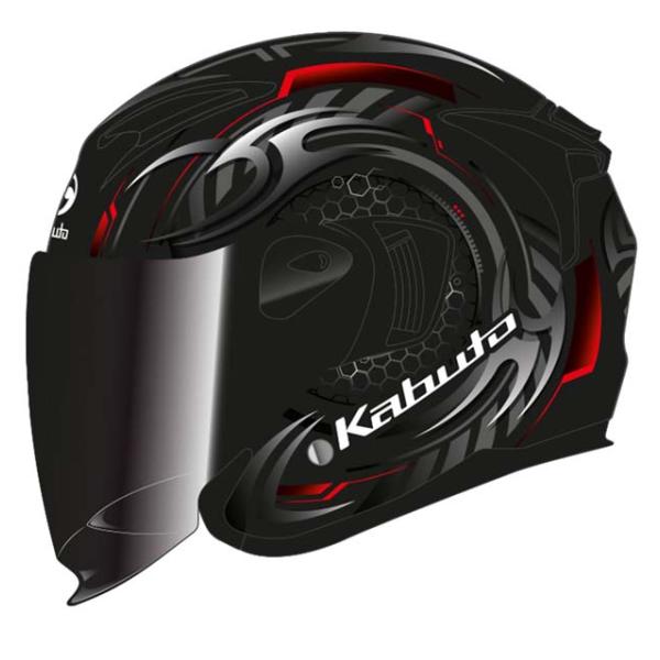 【6月23日出荷】OGK Kabuto EXCEED2 CYBER サイバー フラットブラックレッド XL(61-62) 4966094630898