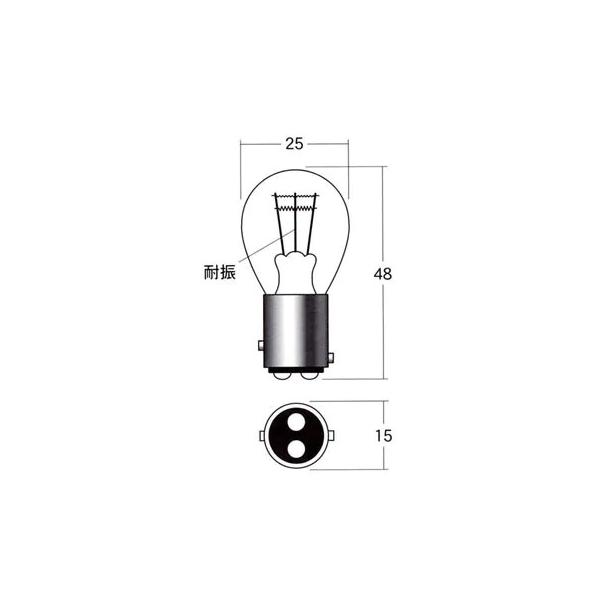 【2月27日出荷】M&amp;Hマツシマ 1P 3410H 12V23/8W (クリアー) 1P3410H