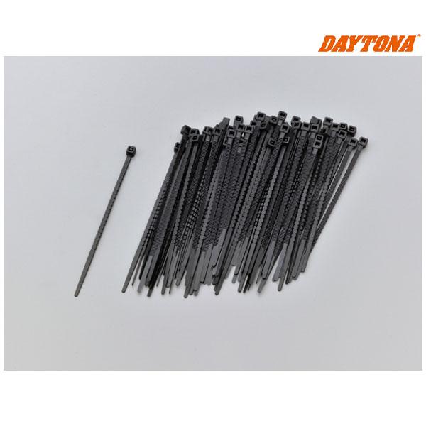 【6月23日出荷】デイトナ 手でちぎれる結束バンド 黒 長さ102mm×幅2.8mm 27453
