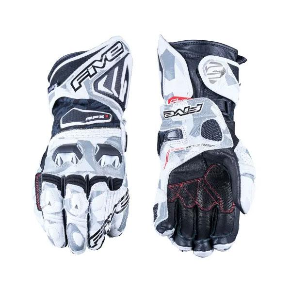 FIVE ファイブ レーシンググローブ RFX1 REPLICA CAMO WHITE[Sサイズ 