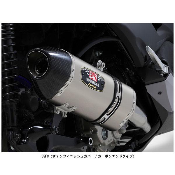 XMAX用ヨシムラ フルエキゾースト 機械曲 110A-319-5130 ヨシムラ（YOSHIMURA） 機械曲R-77J サイクロン カーボンエンド EXPORT