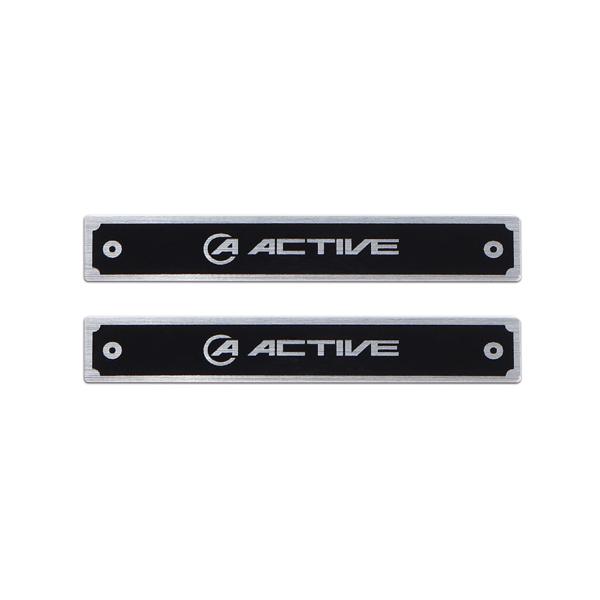 【在庫あり】アクティブ ACTIVE サブフレーム用メタルステッカー(2枚入) 1999126