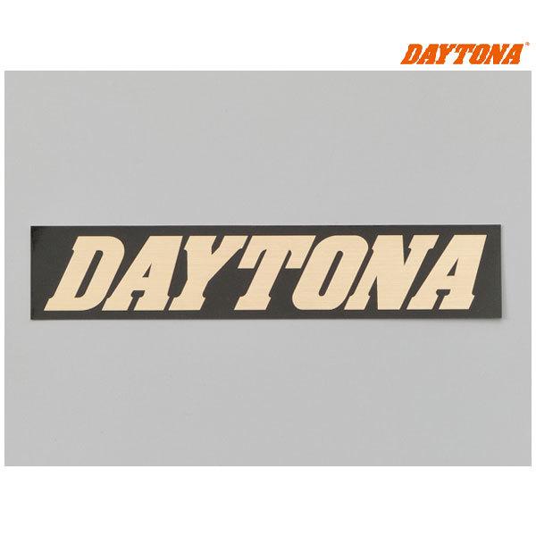 【8月18日出荷】デイトナ DAYTONA ステッカー 角ステッカー 黒/金(文字)  21273