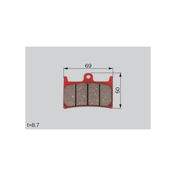 アクセサリー tak DAYTONA（バイク用品） デイトナ アカ PAD(F) FZR250/R1-Z 79813