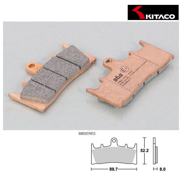 �y1��27���o�ׁz�L�^�R SBS�u���[�L�p�b�h 686RST �t�����g�p  777-0686098