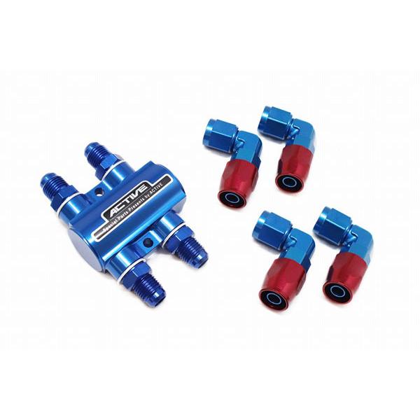 アクティブ サーモスタットキット #6 ブルー (90°フィッティング×4