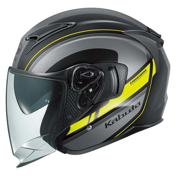 OGK Kabuto EXCEED2 RIDGE/リッジ/：フラットブラックイエロー XS(53