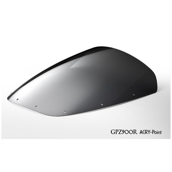 【7月14日出荷】アクリポイント ACRY-Point スクリーン ストリート [スモーク]   GPZ900R('84〜'03)  160321