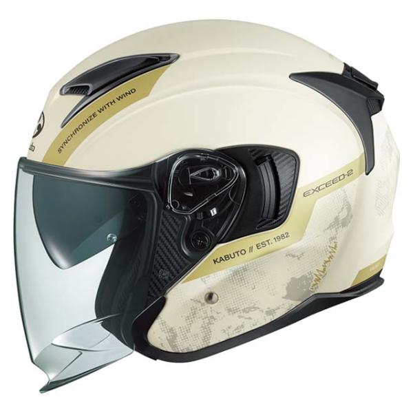 【8月18日出荷】OGK Kabuto EXCEED2 DUNE/デューン/：フラットアイボリー L(59-60) OGK4966094628963