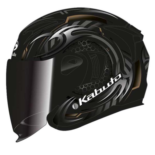 【7月14日出荷】OGK Kabuto EXCEED2 CYBER サイバー フラットブラックゴールド L(59-60) 4966094630935