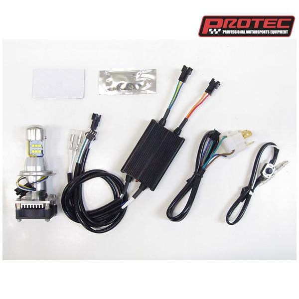 �v���e�b�N LB4HL-S LED�w�b�h���C�g�o���u�L�b�g H4 Hi/Lo 6000K  PROTEC65069