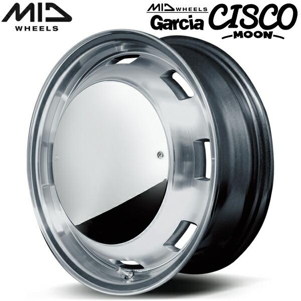 MID Garcia CISCO MOON ホイール4本 メタリックグレーポリッシュ 4.5J 