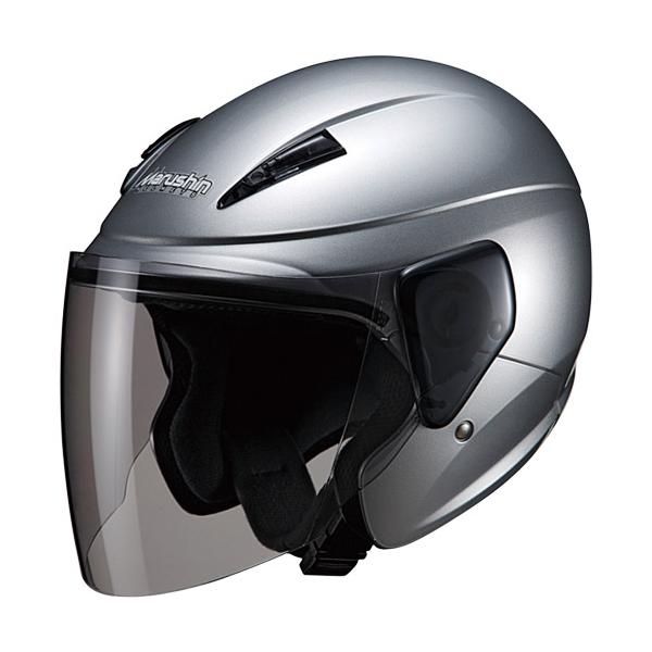 マルシン工業(Marushin) セミジェットヘルメット M-520 シルバー フリー 00005204 バイク