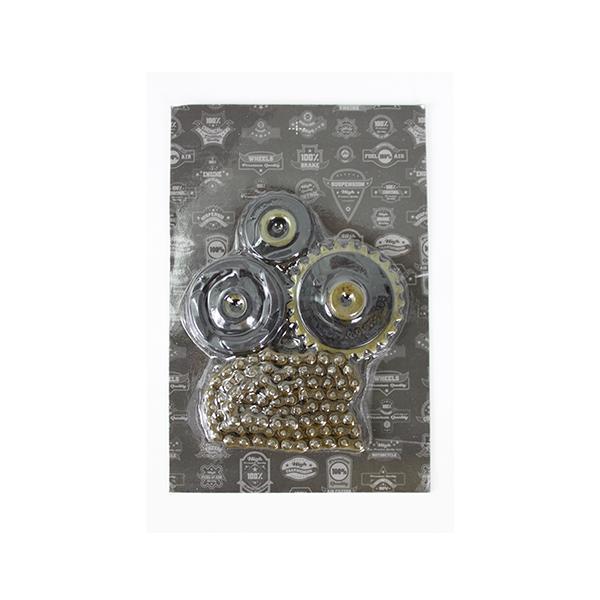 適合車種：郵政カブMD50単位：1セットセット内容/付属品：カムチェーン、カムチェーンテーショナーローラー、カムチェーンガイドローラーCOMP、カムチェーンガイドスプロケット