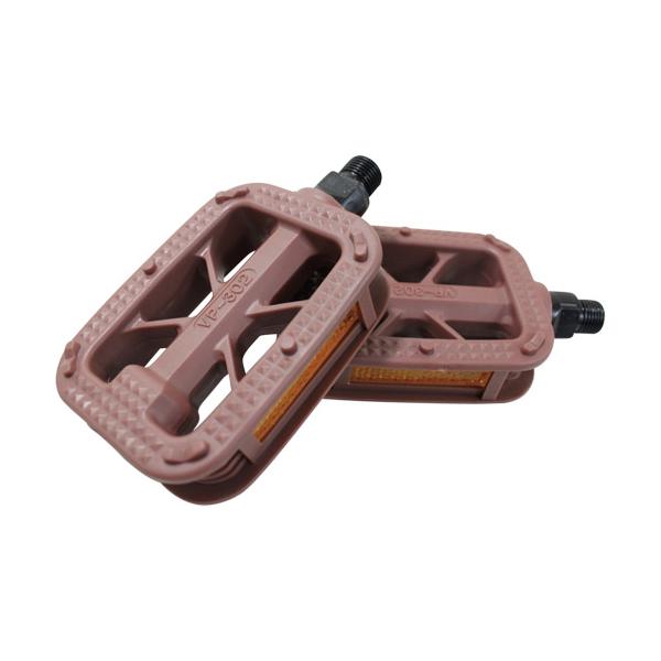 カラー：ブラウン商品サイズ：ペダルサイズ（縦×幅）：110mm×72mm 軸サイズ：9/16インチ(約14.3mm)単位：1ペア