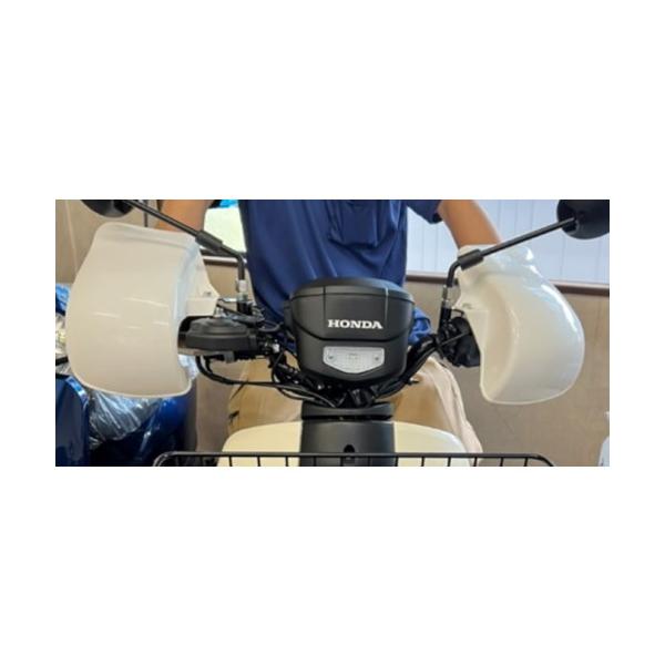 MARUTO(マルト) 業務用ナックルガード スーパーカブ110プロ用 白 KGP-4000 バイク ハンドガード・ナックルガード