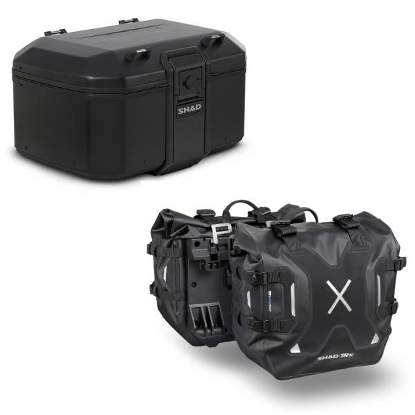SHAD(シャッド) 【セット品】TR55 トップケース ピュアブラック+TR30