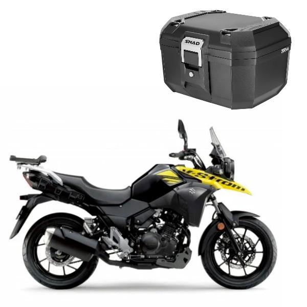SHAD(シャッド) バイク 【セット品】TR46 TERRA トップケース ブラック+フィッティングキット Vストローム250(17-26) 収納・BOX