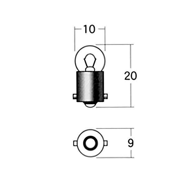 メーカー品番：A61Aタイプ：白熱球6V単位：1個