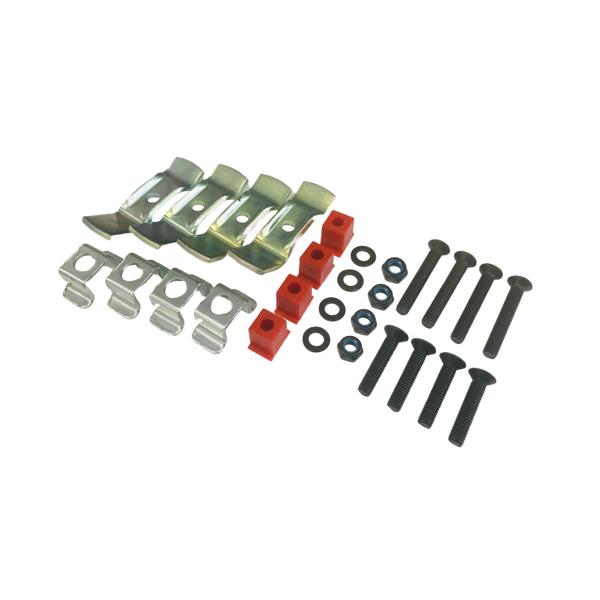 メーカー品番：D1B40BOR単位：1個セット内容/付属品：取付ボルト(長)×4、取付ボルト(短)×4、ナット×4、ワッシャ×4、汎用キャリア固定用ブラケット×4、ベースプレートはめ込み用パーツ×4、フルマスターフィッティングキット用はめ込...