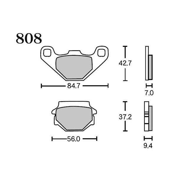 RK Japan FINE ALLOY 55(ファインアロイ55) ブレーキパッド FA5 808
