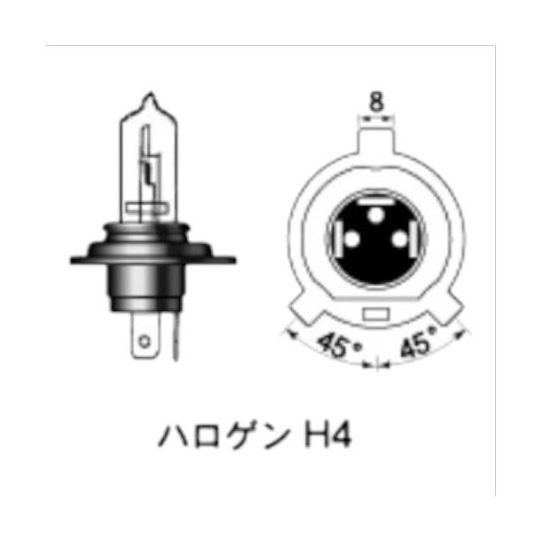 M&H H4 12V60/55W P43T-38 GH(S2ホワイトゴースト) 16H GH バイク