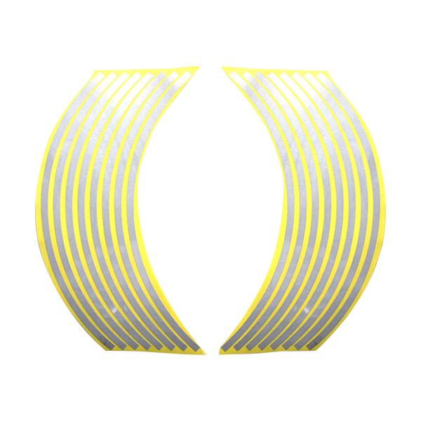 適合車種：17インチホイール車カラー：シルバー商品サイズ：ステッカー幅：6.7mm単位：1セット