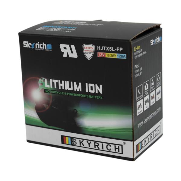 Skyrich バイク リチウムイオンバッテリー YTX4L-BS YTX5L-BS 互換