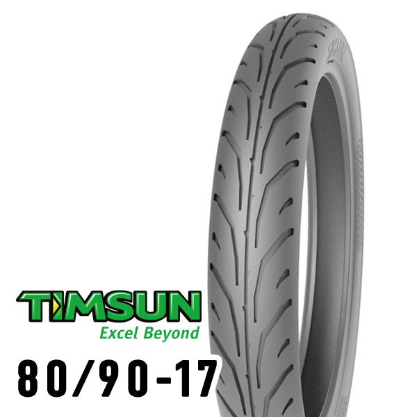 TIMSUN(ティムソン) バイクタイヤ TS602 80/90-17 50N TL フロント/リア TS-602 スーパーカブ110｜WAVE125i｜CBR125/150