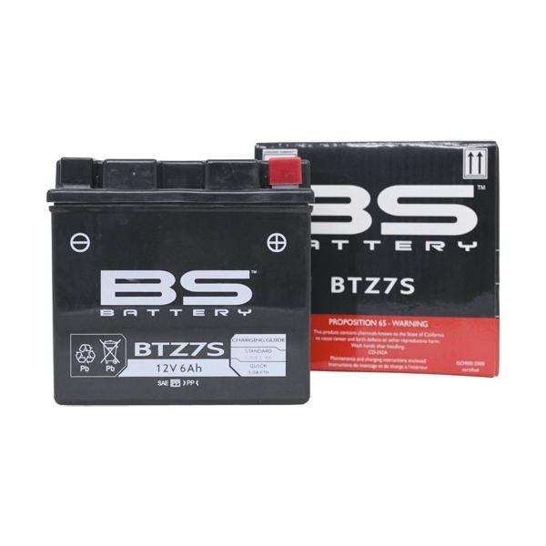 BSバッテリー(ビーエスバッテリー) バイク バッテリー BTZ7S (YTZ7S 互換) 密閉型MFバッテリー