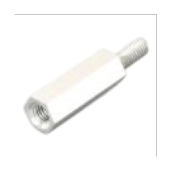 他サイト： KITACO 六角支柱 鉄/三価ホワイト 0900-011-06040 バイク ボルトの商品画像
