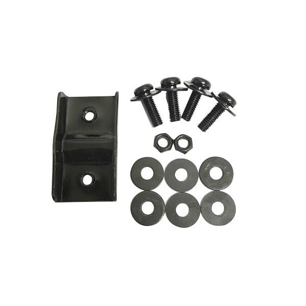 カラー：ブラックタイプ：前用単位：1セットセット内容/付属品：金具1枚、ボルト4本、ナット2個、ワッシャ6枚