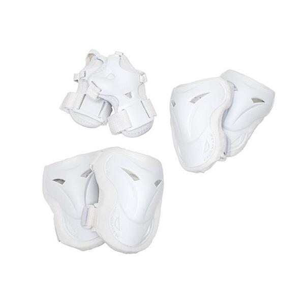 カラー：ホワイト商品サイズ：ひじ用プロテクター：約100mm×約130mm ひざ用プロテクター：約110mm×約140mm 手のひら用プロテクター：約80mm×約140mm（手首：約55mm×約65mm） ※サイズは片側のおおよその目安です...